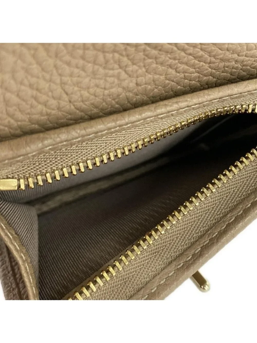 Gucci Bifold Wallet New Jackie Beige Leather - Picture 4 of 6